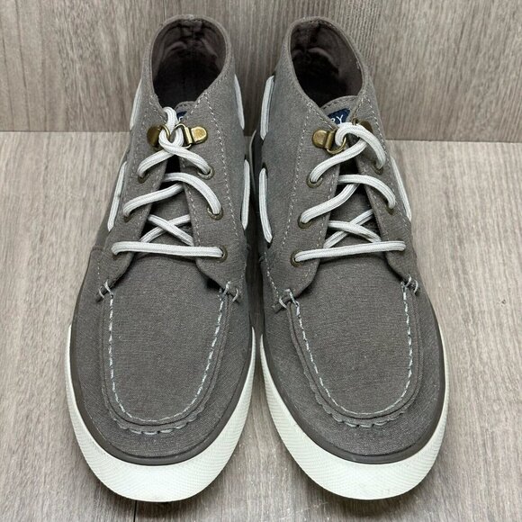 Sperry Chukka Boots Womens Sz 8.5M Top Sider Ankle Lace Up Flat Activewear Gray - Picture 3 of 12